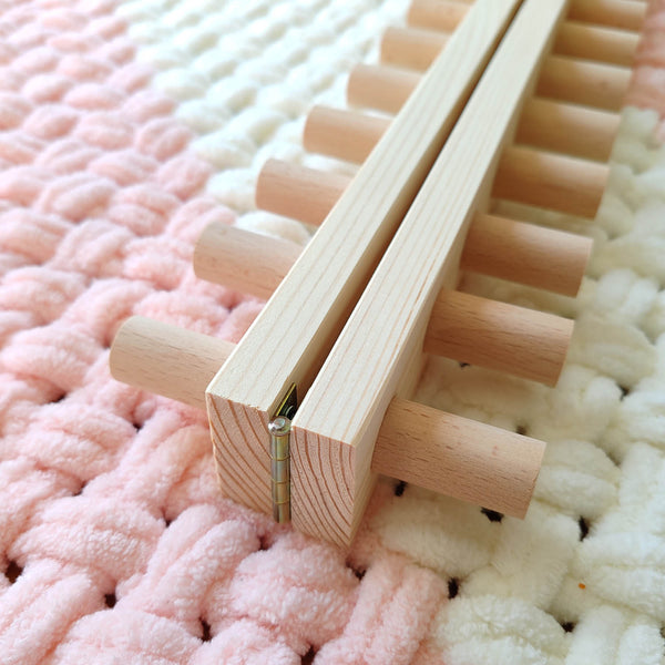 72” Chunky Knitting Blanket Loom - Custom Knitting Loom - Foldable and Portable